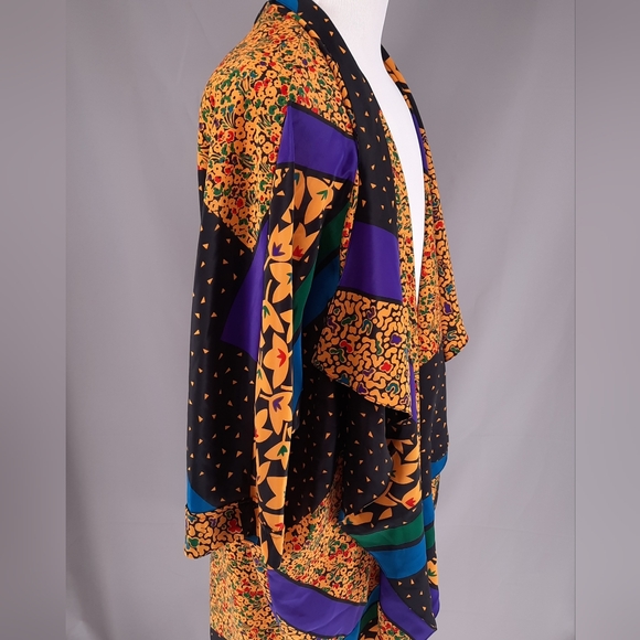Kimono Aries Woman Size 20 Multicolor Boho - Picture 6 of 9